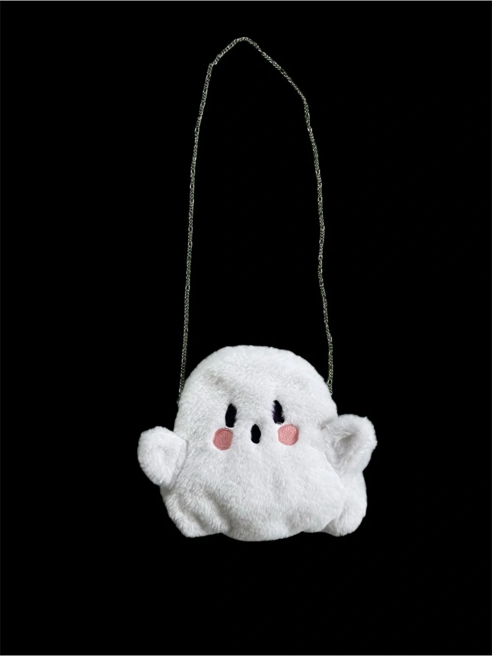 Forever 21 Kids Plush Ghost Crossbody Bag